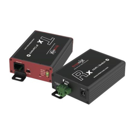 Kit convertidor de medios Ethernet (PoE+) por cable de dos hilos MOBOTIX Mx-A-ETP1A-2601-SET
