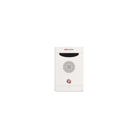 Estación de Alarma de Pánico - Audio Bidireccional - Altavoz 3W Integrado - Micrófono Omnidireccional Hikvision DS-PEA103-K1