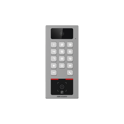 Teclado con Lector Físico de QRs para Exterior Antivandálico IP65 & IK09 con función de Videoportero Hikvision DS-K1T502DBWX-CQR