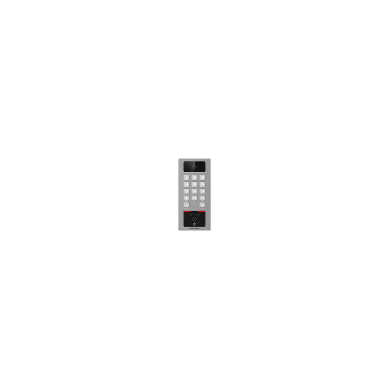 Teclado con Lector Físico de QRs para Exterior Antivandálico IP65 & IK09 con función de Videoportero Hikvision DS-K1T502DBWX-CQR