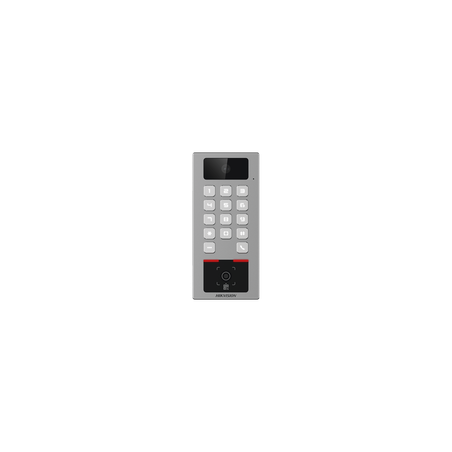 Teclado con Lector Físico de QRs para Exterior Antivandálico IP65 & IK09 con función de Videoportero Hikvision DS-K1T502DBWX-CQR