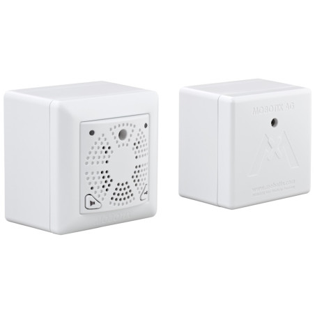 Abrepuertas de seguridad MOBOTIX DoorMaster para montaje sobrepuesto MX-DOOR2-INT-ON-PW