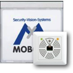 Módulo de información MOBOTIX Mx2wire+ con LED, plata MX-2WIREPLUS-INFO1-EXT-SV