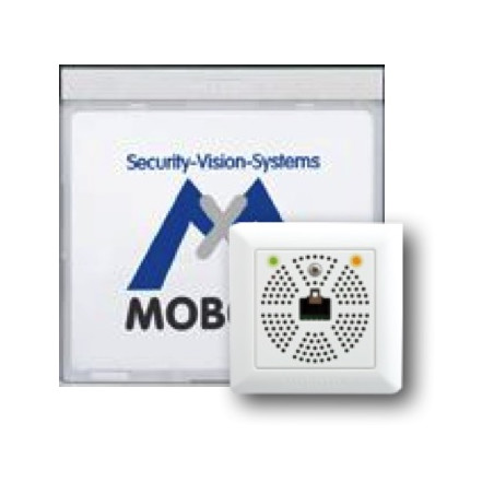 Módulo de información MOBOTIX Mx2wire+ con LED, plata MX-2WIREPLUS-INFO1-EXT-SV