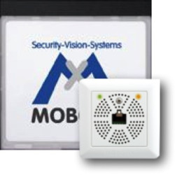 Módulo de información MOBOTIX Mx2wire+ con LED, negro MX-2WIREPLUS-INFO1-EXT-BL