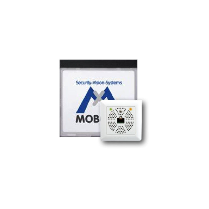 Módulo de información MOBOTIX Mx2wire+ con LED, negro MX-2WIREPLUS-INFO1-EXT-BL