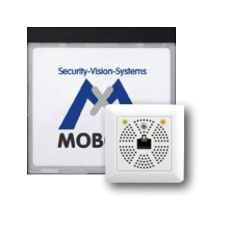 Módulo de información MOBOTIX Mx2wire+ con LED, negro MX-2WIREPLUS-INFO1-EXT-BL