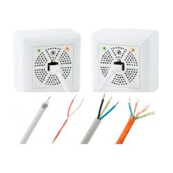 Kit MOBOTIX Mx2wire+: Ethernet y PoE por cable de dos hilos MX-2WIREPLUS-SET-PW