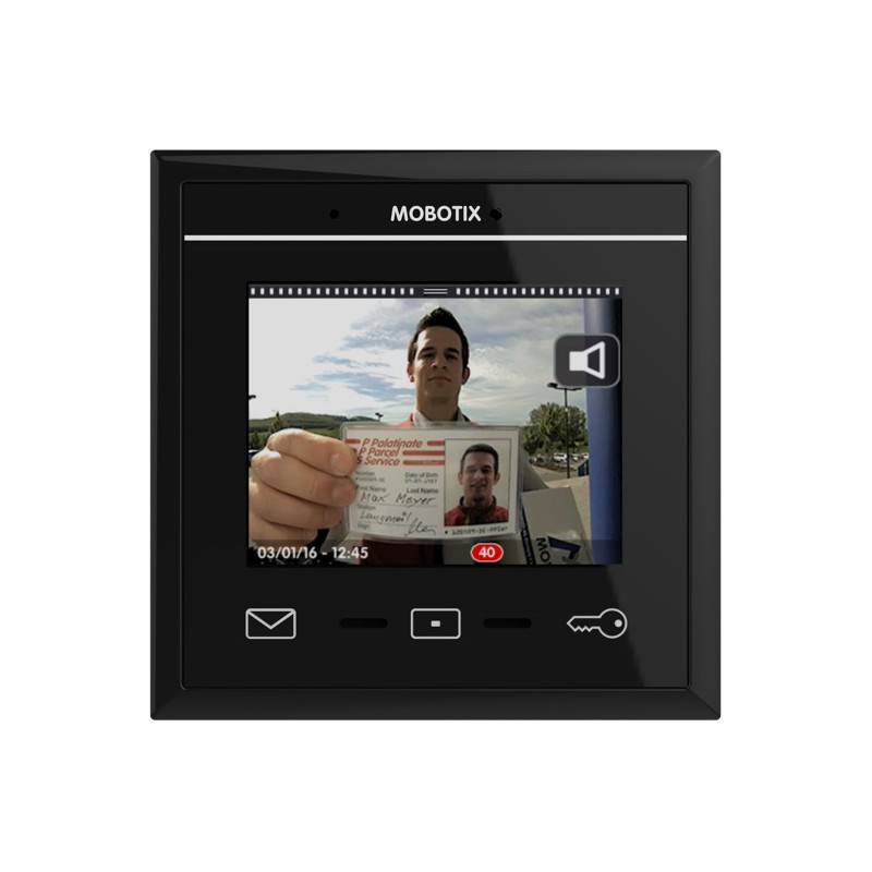 Monitor interior para videoportero MOBOTIX MxDisplay+, negro MX-DISPLAY3-B