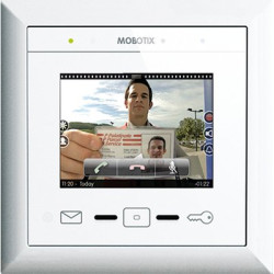 Monitor para videoportero MOBOTIX MxDisplay+ para exterior, blanco MX-DISPLAY3-EXT