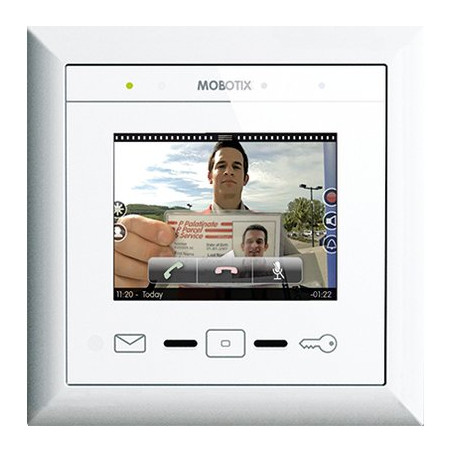 Monitor para videoportero MOBOTIX MxDisplay+ para exterior, blanco MX-DISPLAY3-EXT