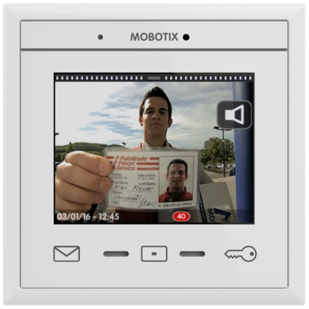 Monitor interior para videoportero MOBOTIX MxDisplay+, blanco MX-DISPLAY3