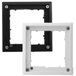 Marco FlatMount MOBOTIX para MxDisplay y módulos de videoportero, negro OPT-FLATMOUNT-EXT-BL