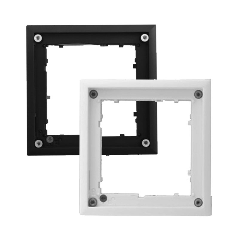 Marco FlatMount MOBOTIX para MxDisplay y módulos de videoportero, negro OPT-FLATMOUNT-EXT-BL