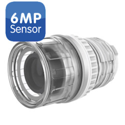 Módulo de sensor MOBOTIX S16/M16 6MP con lente B500 (8°), noche, blanco MX-O-SMA-S-6N500