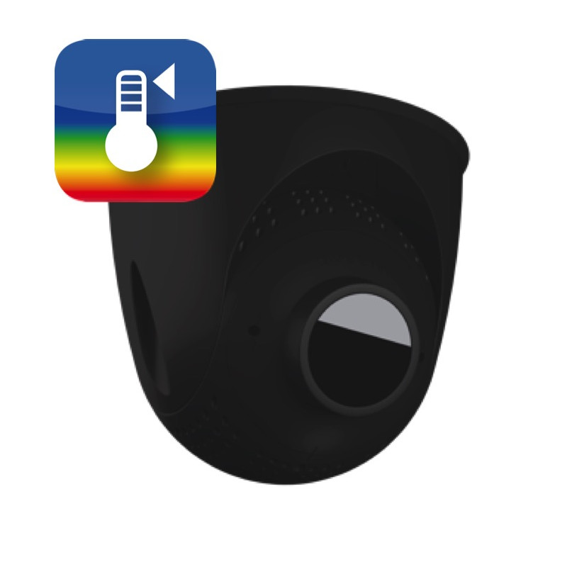 Módulo térmico MOBOTIX PTMount con radiometría TR para S16/S15, 50 mK, lente B079 (45°), negro MX-O-SMA-TP-R079-B