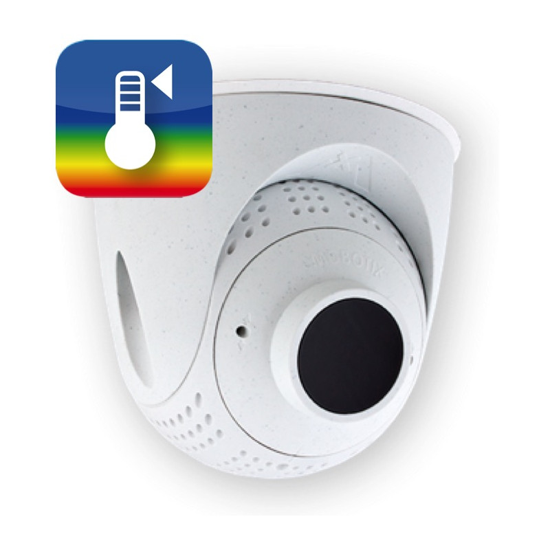 Módulo térmico MOBOTIX PTMount con radiometría TR para S16/S15, 50 mK, lente B119 (25°), blanco MX-O-SMA-TP-R119