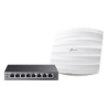 Kit de access point EAP245 y switch PoE TL-SG108PE TP-Link EAP-STARTER-KIT-245PE